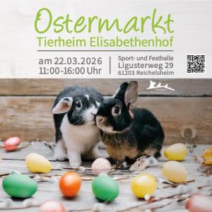 Ostermarkt 2026 🌷💚
 
Am Sonntag, den 22. M&auml;rz 2026, laden wir Euch herzlich zu unserem traditionellen Ostermarkt ein. Von 11:00 bis 16:00 Uhr sind wir in der Sport- und Festhalle Dorn-Assenheim f&uuml;r Euch da.
 
Auch in diesem Jahr erwartet Euch ein abwechslungsreiches Programm f&uuml;r die ganze Familie:

F&uuml;r Kinder gibt es ein Gl&uuml;cksrad, Eierf&auml;rben und Bastelangebote &ndash; hier darf nach Herzenslust kreativ gestaltet werden.
 
Auf unserem (Oster-)Flohmarkt und an den St&auml;nden k&ouml;nnen B&uuml;cher entdeckt und sch&ouml;ne Handarbeiten wie Taschen, Kissen, Loops und vieles mehr gefunden werden. Au&szlig;erdem haben wir unsere Merchendise und tierische 3D-Drucke im Angebot &ndash; ideal als Geschenk oder zum Selbstbehalten.
 
Nat&uuml;rlich ist auch f&uuml;r das leibliche Wohl gesorgt: Neben Kaffee und Kuchen gibt es einen warmen Mittagstisch sowie frisch gebackene Waffeln.
 
Wir freuen uns auf Euren Besuch und auf einen sch&ouml;nen Nachmittag mit Euch!

#ostermarkt #ostern #flohmarkt #kuchen #osterdeko
